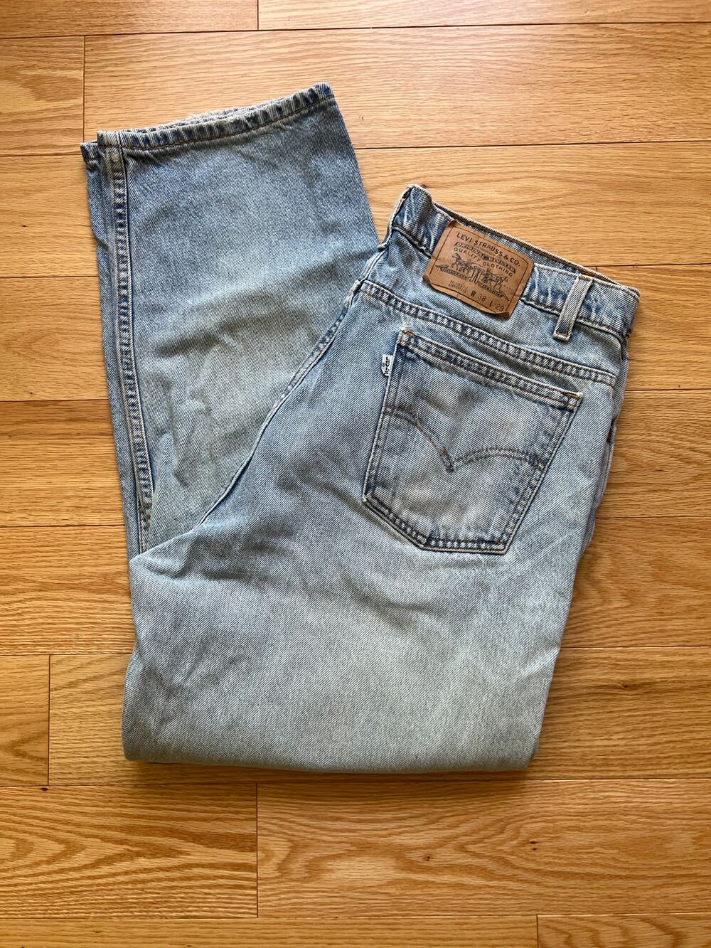 VTG Levi's 90s White Tab Made in Mexico Relaxed Fit Straight Leg Size 38 X 29 JJ
